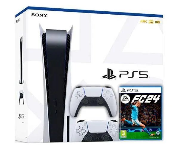 Sony PlayStation 5 White 825Gb + EA SPORTS FC 24 (русская версия) + DualSense (White)