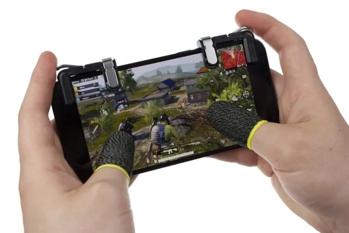 Комплект игровые триггеры K01 курки напальчники Carbon для игр телефона смартфона пабг мобайл pubg mobile пубг