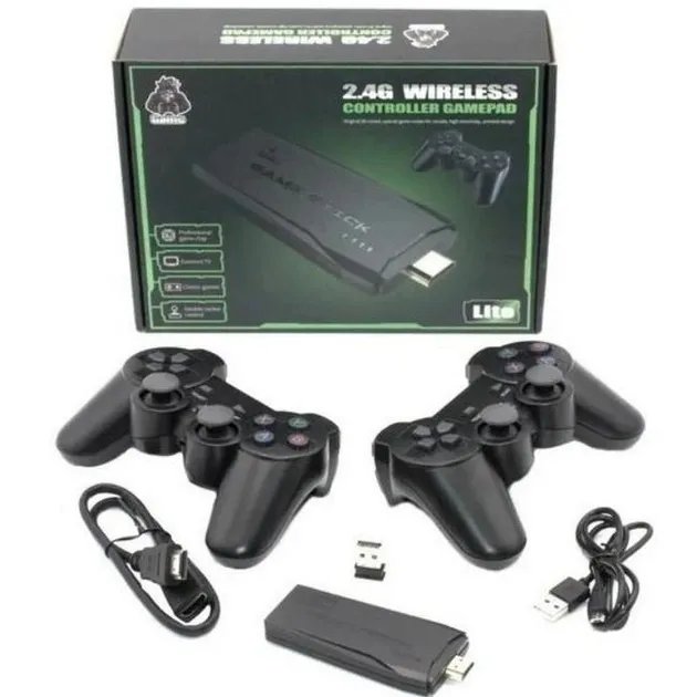 Приставка + 2 беспроводных джойстика Game Stick 8626 HDMI Black