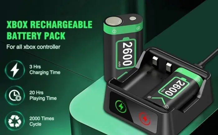 Зарядная док-станция для аккумуляторов 2600 mAh Xbox Series X/S Xbox One X/S