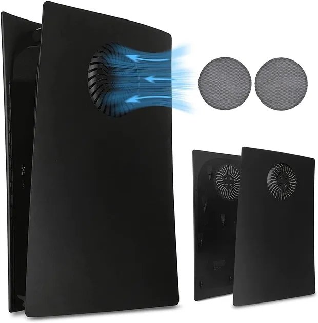 Захисний чохол (змінні панелі) для Sony PlayStation 5 Disc Edition PS5, Black