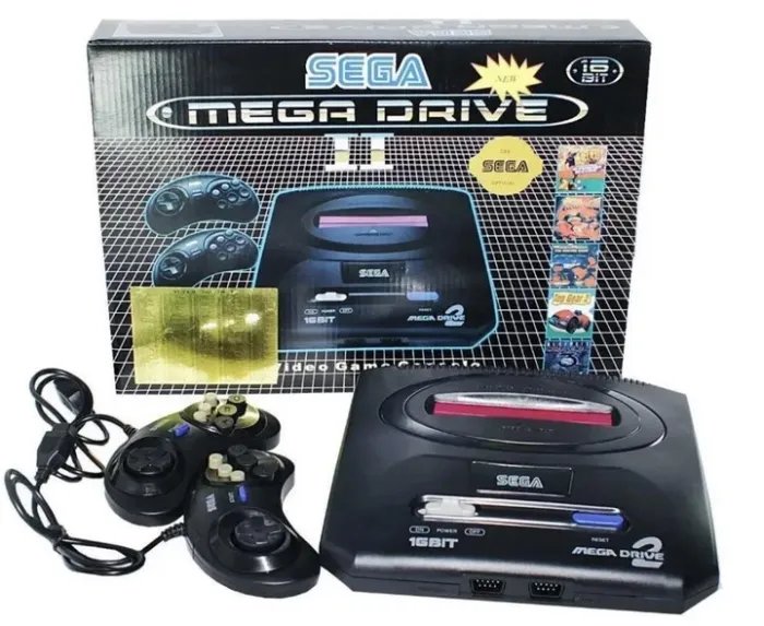 Приставка игровая консоль Sega сега мега драйв Mega Drive 2 368 встроенных игр + поддержка картриджей