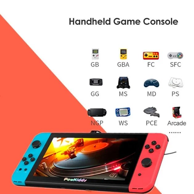 Портативная игровая консоль PowKiddy X2 HDMI 7-дюймов Чёрный (1013-003-00)