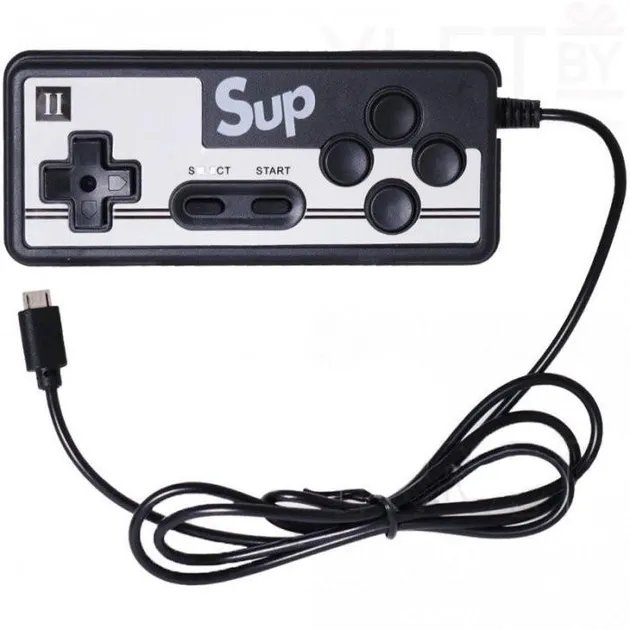 Приставка retro fc sup game box 400 игр dendy с джойстиком RF-400 Чёрный