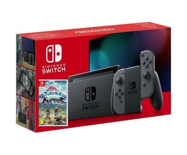 Nintendo Switch Gray (Upgraded version) + Игра Pokemon Arceus (английская версия)