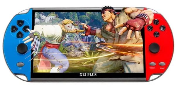 Портативная игровая приставка с ретро играми X12 Plus 7 дюймов 1000 игр
