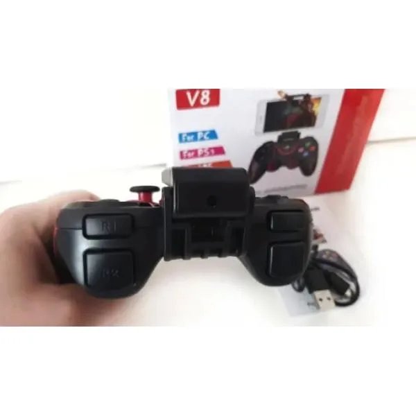 Bluetooth геймпад, джойстик Game G-V8pro, игровой контроллер, для ПК, PS3, SmartTV, Android, iOS, Black (74039-AV) TRG-190729