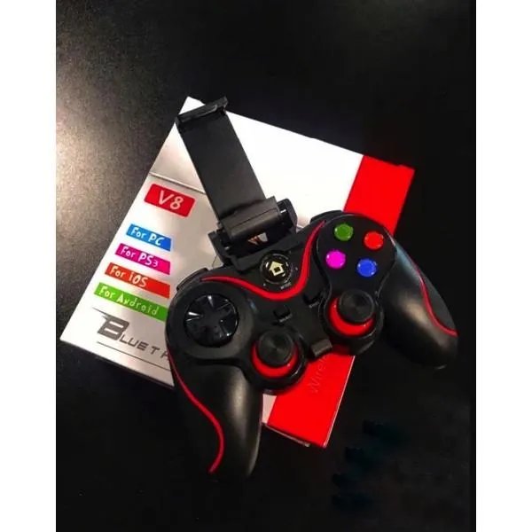 Bluetooth геймпад, джойстик Game G-V8pro, игровой контроллер, для ПК, PS3, SmartTV, Android, iOS, Black (74039-AV) TRG-190729