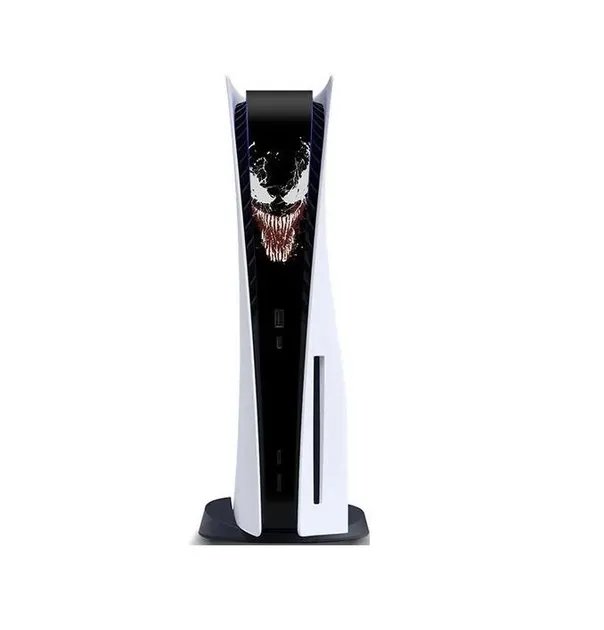 Виниловая наклейка для Sony PlayStation PS5 Venom Black