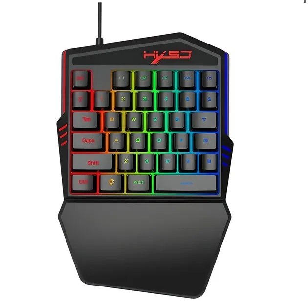 Мобильный игровой Bluetooth адаптер с охлаждением, игровой клавиатурой и мышкой P6 PUBG Mobile