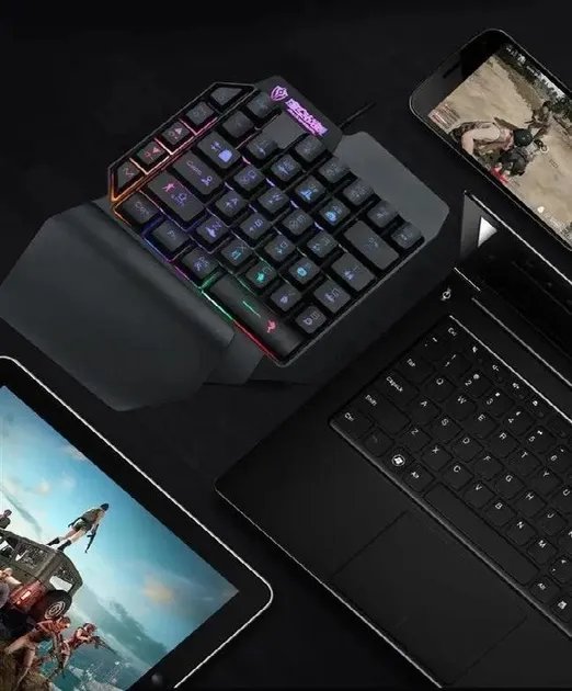 Клавиатура проводная игровая Sundy PUBG Mobile Keyboard G01 USB Black с подсветкой