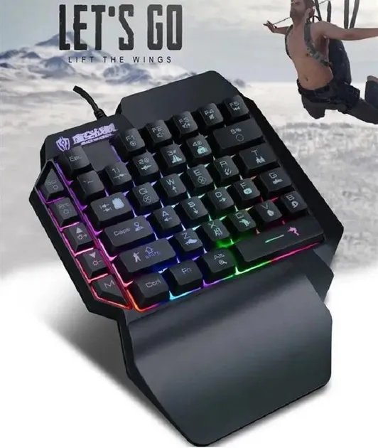 Клавиатура проводная игровая Sundy PUBG Mobile Keyboard G01 USB Black с подсветкой