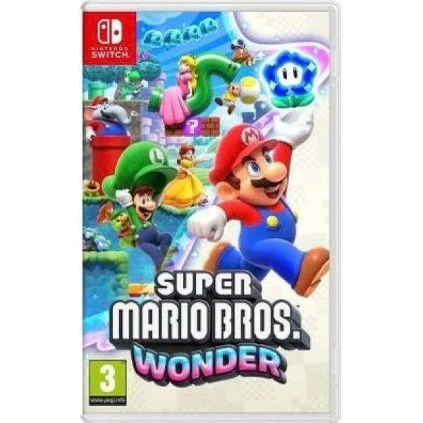Nintendo Switch (OLED model) Neon Blue-Red + Игра Super Mario Bros Wonder (русская версия)