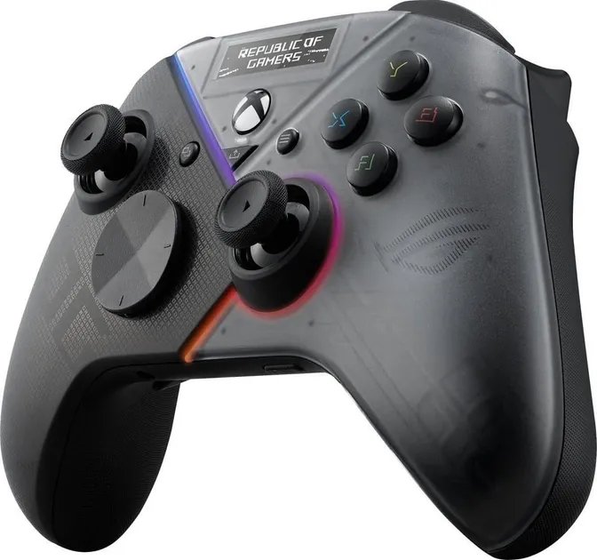 Геймпад ASUS ROG Raikiri Pro USB-С/BT/WL чорний (90GC00W0-BGP000)