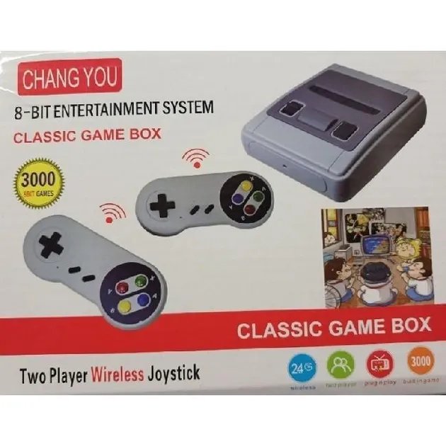Игровая приставка с беспроводными джойстиками 3000 игр LH-35 8456 Grey N