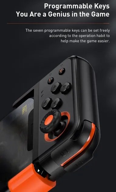 Беспроводный джойстик геймпад Baseus GA05 Gamo Mobile Game для смартфона 73-86 мм на IOS Android Андроид