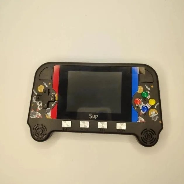 Игровая приставка 500 игр портативная ретро консоль Sup Game Box Power 3,5 дюйма 16/8 Bit черная