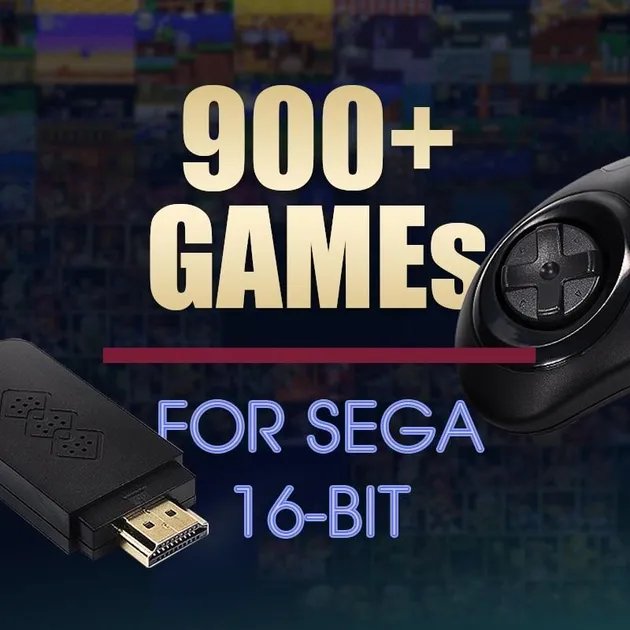 Ігрова консоль DataFrog SEGA Y2 SG на 1800 різних ігор 4k HDMI інтерфейс Чорного кольору (С730054- 4018841)