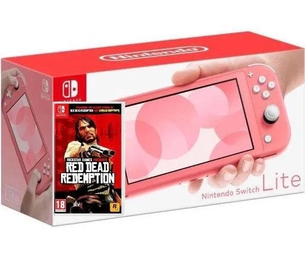 Nintendo Switch Lite Coral + Игра Red Dead Redemption (русская версия)
