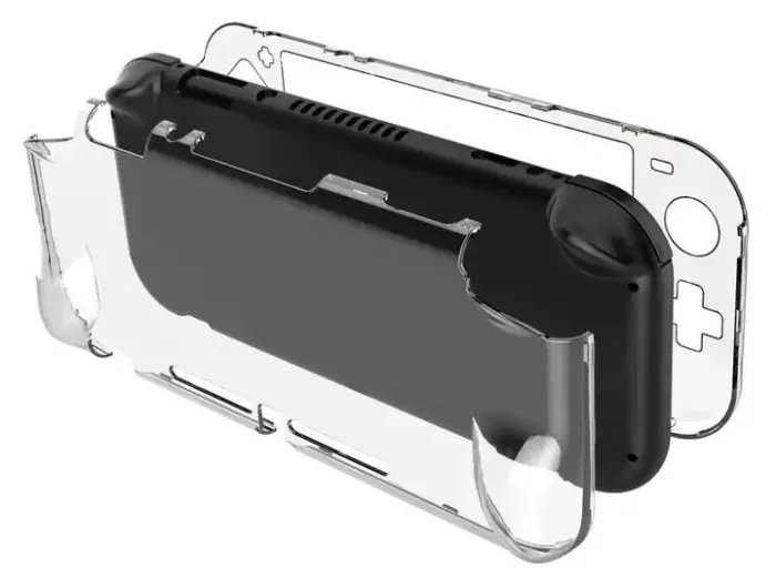 Комплект: чохол-накладка Transparent + захисне скло для Nintendo Switch LITE (Прозорий)