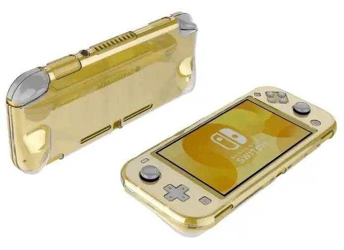 Комплект: чохол-накладка Transparent + захисне скло для Nintendo Switch LITE (Прозорий)