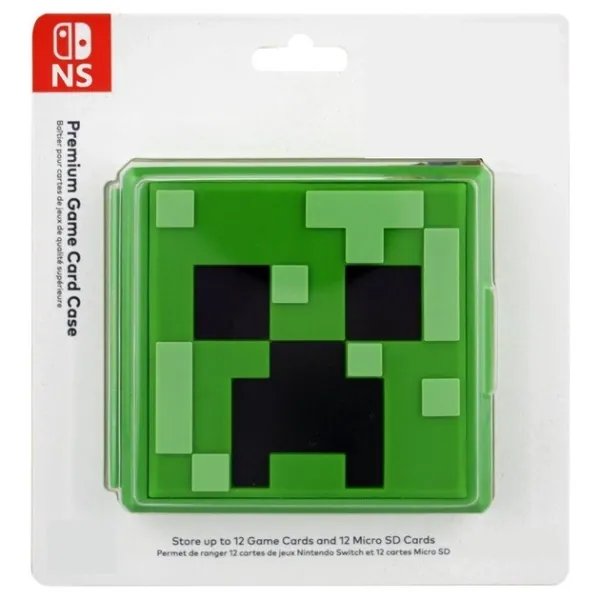 Кейс Minecraft для хранения 12 картриджей Nintendo Switch / Switch OLED / Switch Lite