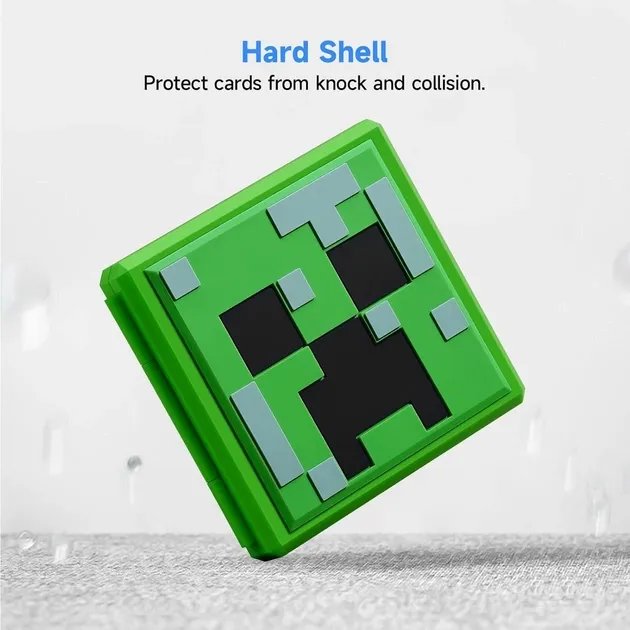 Кейс Minecraft для хранения 12 картриджей Nintendo Switch / Switch OLED / Switch Lite