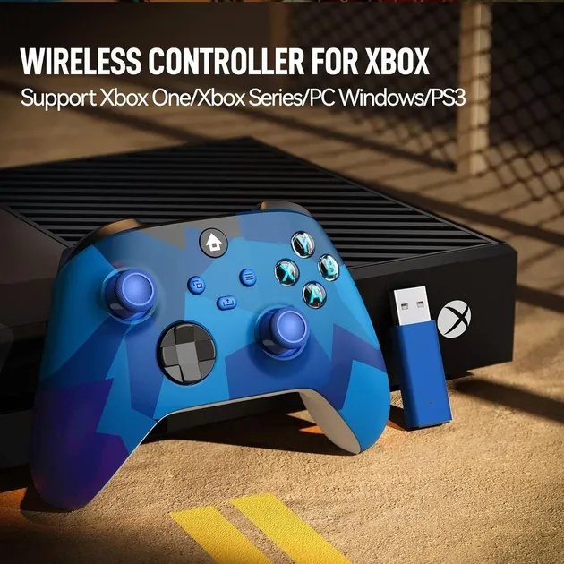 Бездротовий геймпад для Xbox One S Wireless Controller Marble Blue