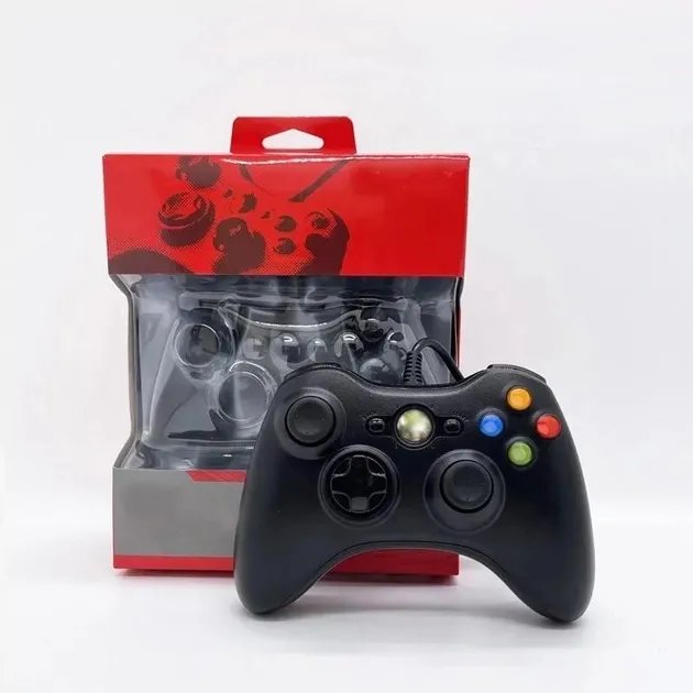 Проводной джойстик геймпад XBOX 360 для ПК (Черный)
