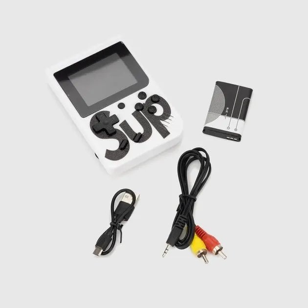 Портативная игровая приставка консоль денди SUP 500 IN 1 Белая