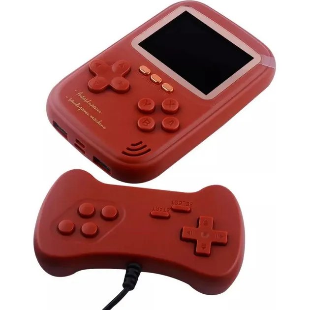 Ретро игровая приставка SUP Q16 Game Box Portable 500 in 1 AV + Power Bank Red [96788]