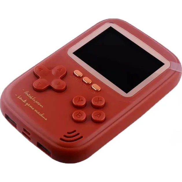 Ретро игровая приставка SUP Q16 Game Box Portable 500 in 1 AV + Power Bank Red [96788]