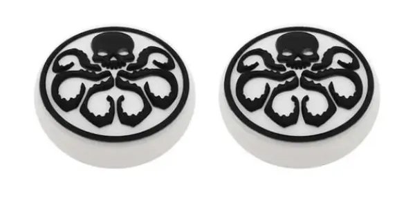 Силиконовые накладки на стики Scull Octopus для геймпадов Sony DualShock PS4 / DualSense PS5 / Xbox Series|One (2шт.)