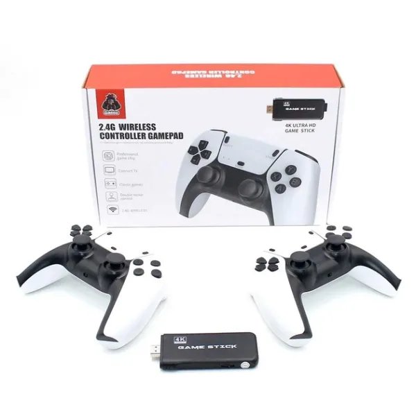 Игровая консоль/приставка с двумя джостиками Wireless Controllers Gamepad 4K 2.4G Unique M8PRO