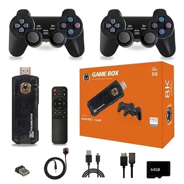 Игровая консоль/приставка с двумя джойстиками UKC Game BOX X8 8K/5G