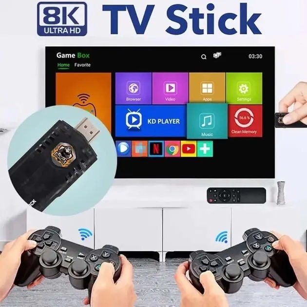 Игровая консоль/приставка с двумя джойстиками UKC Game BOX X8 8K/5G