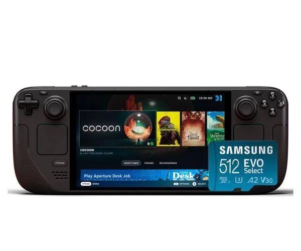 Valve Steam Deck OLED 1Тb Black + Карта памяти Samsung 512Gb