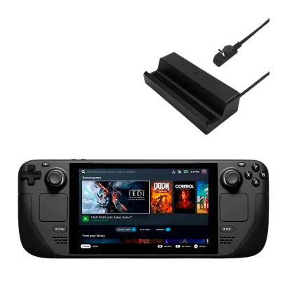 Набор Консоль Valve Steam Deck 64GB Black + Док-Станция Connect Your Deck