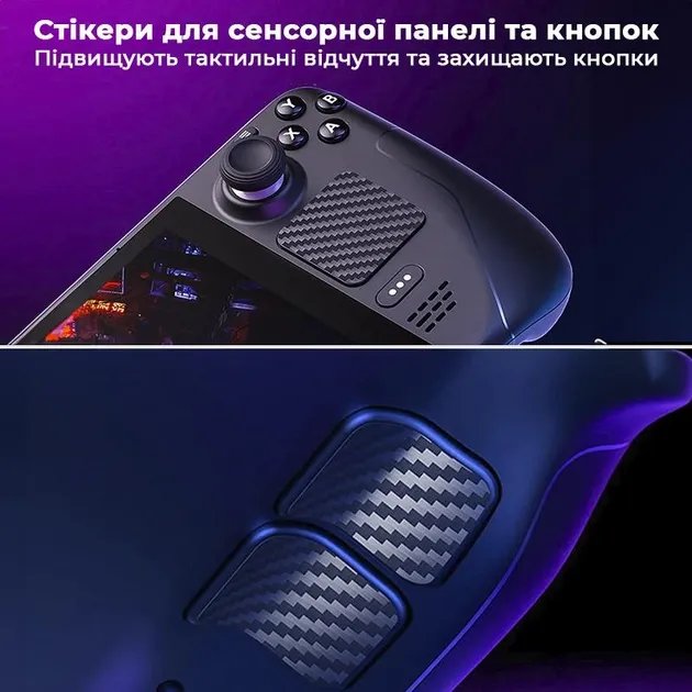 Комплект защитных наклейок на корпус JSAUX для Steam Deck GP0002 (Spider Dance)