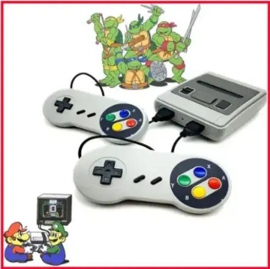 Игровая 8 битная приставка с ретро играми 90х встроенные 620 игр консоль с 2 джойстиками приставка Kronos 73O7