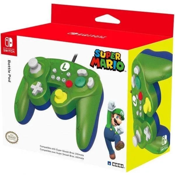 Геймпад Hori Battle Pad для Nintendo Switch Luigi Edition