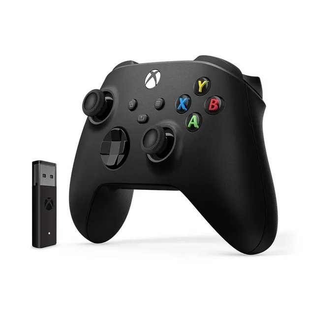Геймпад беспроводной Microsoft Xbox Series Carbon Black + Беспроводной адаптер