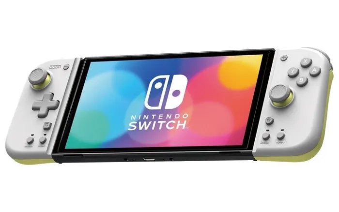 Контроллер Hori Split Pad Compact for Nintendo Switch Light Grey x Yellow (NSW-373U)