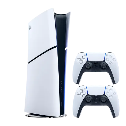 Набор Консоль Sony PlayStation 5 Slim Digital Edition 1TB (0000005932) White + Геймпад Беспроводной DualSense