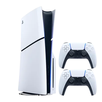 Набор Консоль Sony PlayStation 5 Slim Blu-ray 1TB (96989) White + Геймпад Беспроводной DualSense