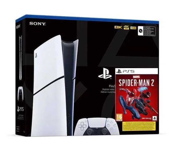 Sony PlayStation 5 Slim Digital Edition 1Tb + Marvel's Spider-Man 2 (русская версия)