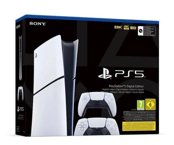 Sony PlayStation 5 Slim Digital Edition 1Tb + DualSense (White)