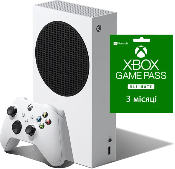 Игровая приставка Microsoft Xbox Series S 512 GB Starter Bundle (+ Xbox Game Pass Ultimate на 3 месяца)