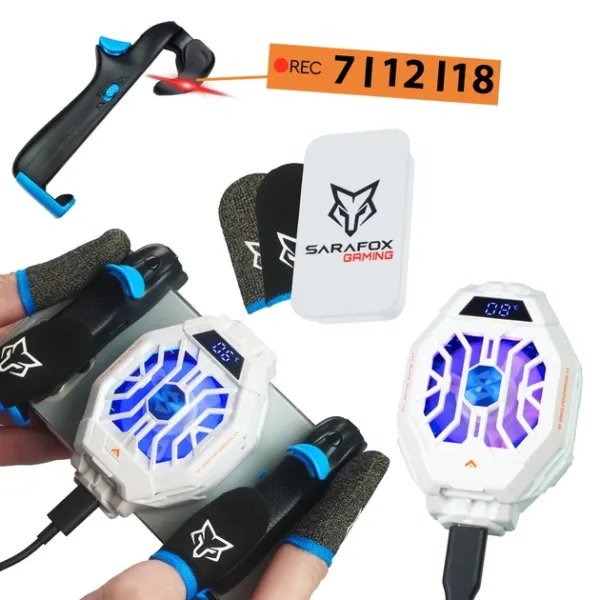 Комплект 8в1 для телефона триггеры Z02 с макросом охлаждение Black Shark BR30-BS с Пельтье напальчники Sarafox