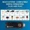 Игровая приставка, портативная игровая консоль X8 Android TV 4K, 2 геймпада + пульт, TВ приставка + 10000 Games